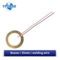 10/20PCS Piezoelectric Ceramic Wafer Plates Piezo Diameter 12MM 15MM 18MM 20MM 27MM 35MM 50MM with Wire for Buzzer Loudspeaker.