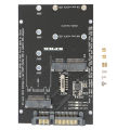 【C】M.2 NGFF MSATA SSD To SATA 3.0 Adapter 2 In 1 Converter Card For PC Laptop. 