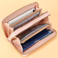 Simple Pu Leather Wallet for Women Tassel Coin Purse Card Holder Designer Women's Wallet Double Zipper Female Clutch Money Bags. 