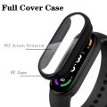 2in1 Screen Protector+Film For Xiaomi Mi Band 8 9 6 5 7 Smart Wristband Full Coverage PC Cover Shockproof Frame For Miband8 Case. 