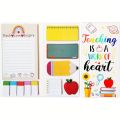 1 Pc Teacher Sticky Notes Set - Teaching Supplies Shaped Sticky Note Pads Teacher to Do List Notepad Writing Memo Pads for Teach. 