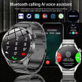 BOXUXING 2026 New NFC Smart Watch 5 Pro Men 360*360 AMOLED Screen Heart rate Bluetooth Call IP68 Waterproof Man Smartwatch.