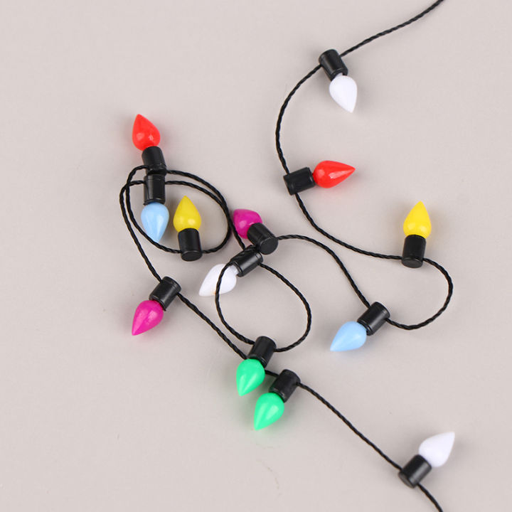 1:12%201%20String%20Of%20Fake%20Lights%20Christmas%20Good%20Decoration%20Dollhouse%20Miniature%20Mini%20Furniture%20Accessories%20String%20Lights%20-%20Image%205