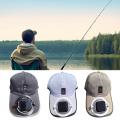 Summer Men Women Fan Baseball Hat Sun Block Baseball Hat with Solar Fan USB Charging Fan Breathable UV Block Outdoor Sunhats.