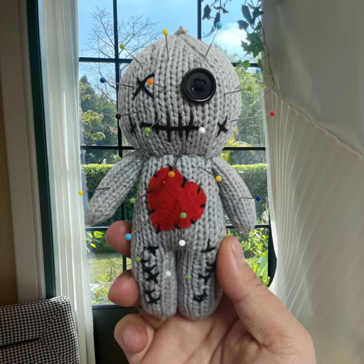 Scray Halloween Scray Voodoo Dolls Majic Creepy Ghost String Plush Pin Needle ...