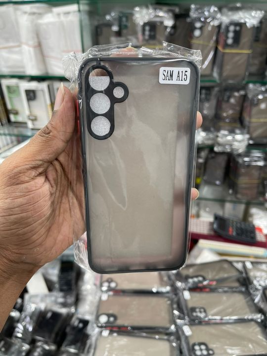 For Samsung Galaxy A15 shockproof matte finish mobile back cover