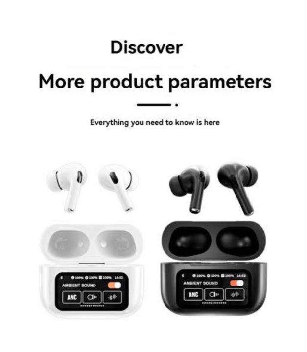 A9%20pro%20Airpods%20Touch%20Screen%20ANC/ENC%20Wireless%20Headset%20TWS%20Noise%20Cancellinng%20Earbud%20Bluetooth%20Headphone%205.4,%20Long%20Battery%20life,%20Support%20App,%20Original%20AirPods%20Pro%20-%20Image%205