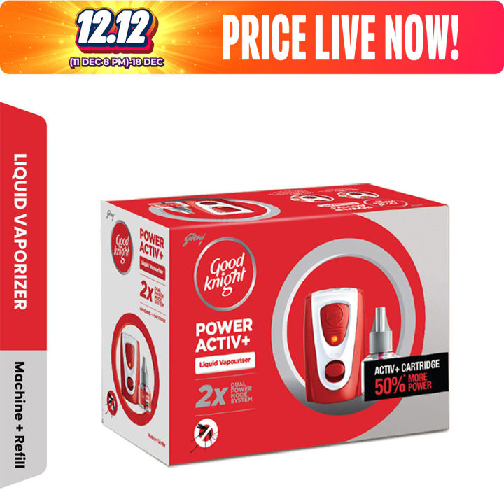 Goodknight Activ Liquid Vaporiser Mosquito Repellent – Combi | Machine + Refill |