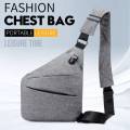 Men's High Quality Fashion Trends Bags Multifunctional Crossbody Shoulder Bag Solid Color New Messenger Bag Portable Chest Bag. 