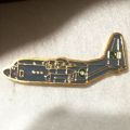 D Wise Aircraft Lapel Pin Brooch Airplane Pin Golden And Silver. 