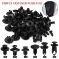 190-Piece Car Trim Fasteners Set – 6 Sizes ABS Plastic Push Rivets for Door Panels, Bumpers & Interior. 