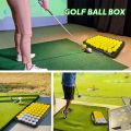Large Golf Ball Holder Golf Driving Range Practice Balls Box Set Training Accessories with Storage Container for Golfers.