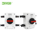 DIY GO IP66 Waterproof Isolator Switch 2in 2out 2 String PV Disconnect Switch DC 1200V 32A Solar System Disconnector. 