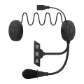 BT5.2 Motorcycle Helmet Headset Wireless Handsfree Stereo Music Player Headphone Noise Reduction Moto Earphone With 2-in-1Mic. 