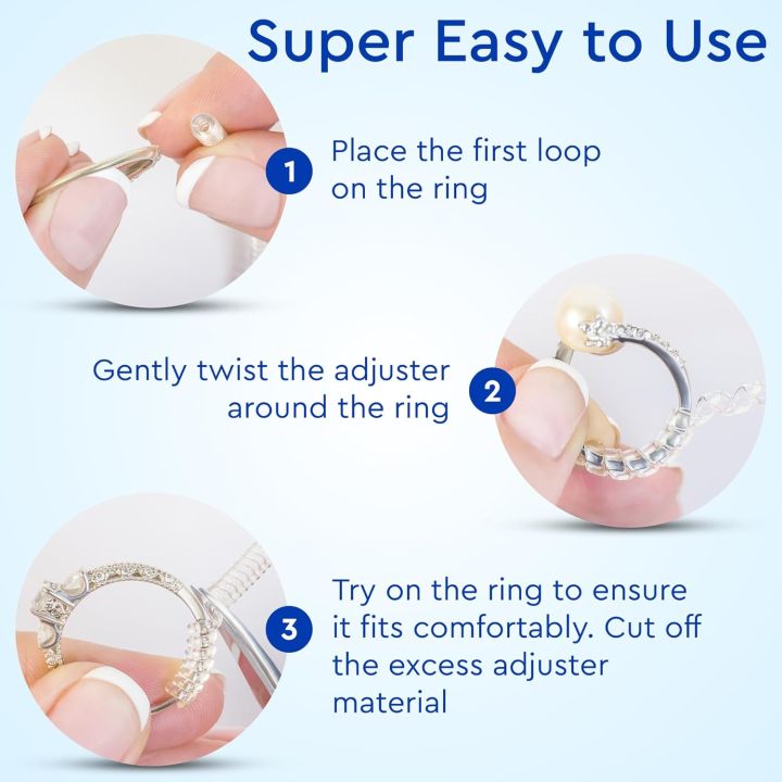 4/8/16 PCS Invisible Ring Sizers – Adjustable Spacers for Loose Rings ...