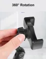 L7 Desktop Mobile Phone Holder Height Adjustable Stand & 360° Rotatable for Live Streaming Shoot YouTube TikTok Video and Multipurpose Round Base Smartphone Mobile Stand- Black. 