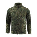 Outdoor Camouflage Fleece Jacket Double-Sided Shake Fleece Cardigan Tactical Jacket Warm Mountaineering Suit.