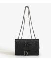 Fashion Ladies Croc Pattern Sequined Chain Crossbody Bag D‑Buckle Shoulder Messenger Handbag Women Evening Party Purse.