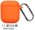 Silicone Cases With Hook Cover For Apple Airpods 1/2 Protective Shockproof Wireless Earphone Cover For airpods 2 1 case Box Bags. 