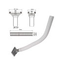 1 PC Overflow Pipe Upward Rectangle Overflow Pipe Head Kitchen Sink Replacement Connector Washbasin Drainer Accessory. 