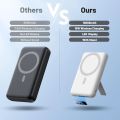 AOGUERBE 10000mAh Magnetic Power Bank 15W Wireless Portable Charger, LED Display. 