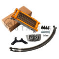 Motorcycle Oil Cooler Oil Radiator Kit For Honda Monkey Yamaha Kawasaki 50cc-140cc Pit Dirt Bike Scooter Moped Enduro Motocross. 