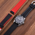 Canvas Nylon Rubber Strap 20mm 22mm 24Waterproof Watchband For Breitling Omega IWC Citizen TUDOR Hamilton Watch Men accessories. 