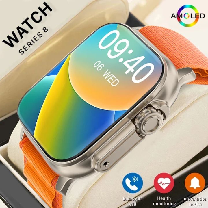 2024 T900 Ultra 2 Smart Watch Men 49mm Series 8 2.3 "AMOLED Screen NFC