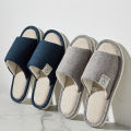 Home Linen Slippers For Men In Spring&Autumn Comfortable Bedroom Open-toed&Breathable Slippers Men's & Women's Shoes Summer. 