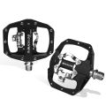 BUCKLOS Mtb Pedals for Bicycle Dual Function Mountain Bike Pedal Platform Clip Flat Pedals Fit SPD MTB Bicycle Paddle Bike Part. 
