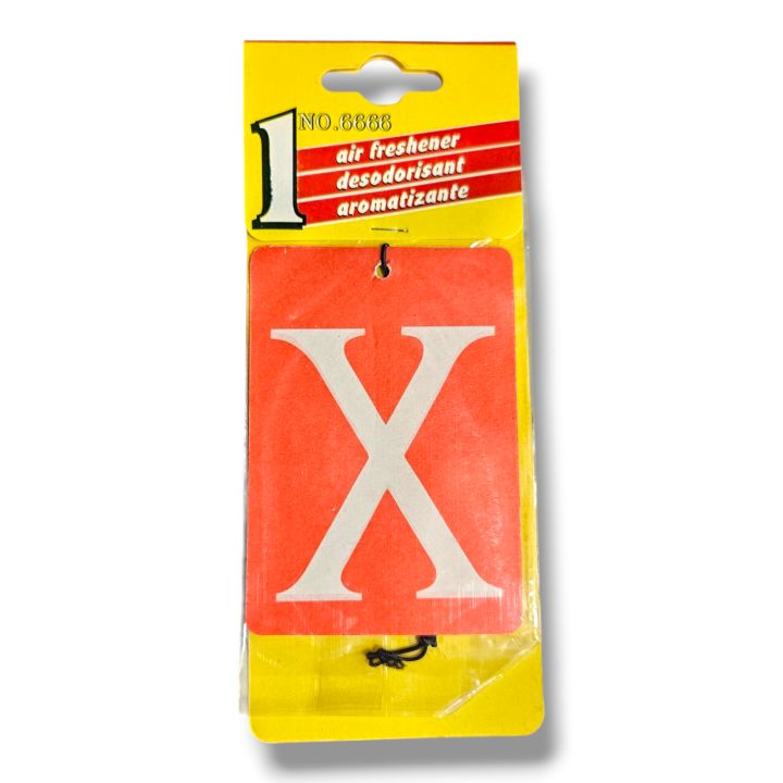 X Frangnace Car Hanging Perfume Card Pink Colour-High Quality