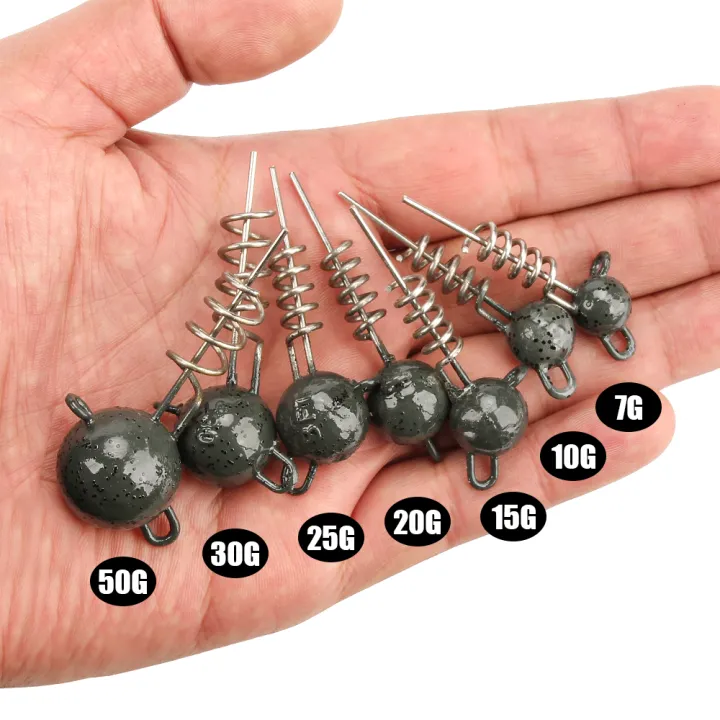 Rosewood%20Screw%20Jig%20Head%20For%20Soft%20Lure%207g%2010g%2015g%2020g%2025g%2030g%2050g%20With%20Screw%20Spiral%20Sinker%20Weight%20Rubber%20Fish%20Fishing%20Equipment%20-%20Image%202