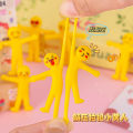 Stretchy Yellow Man Stress Relief Toy – Funny Elastic Decompression Fidget Doll. 