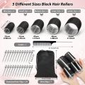 VELCRO Hair Rollers self-grip curling set +Clips in Different 3 Sizes (6 PCS). 