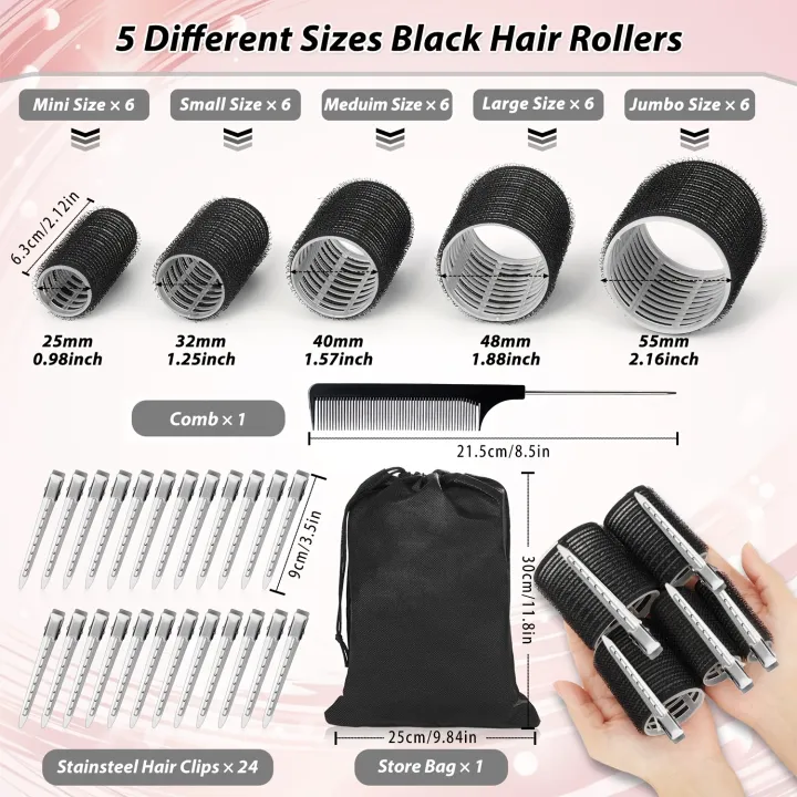 VELCRO%20Hair%20Rollers%20self-grip%20curling%20set%20+Clips%20in%20Different%203%20Sizes%20(6%20PCS)%20-%20Image%206