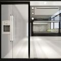 Fridge refrigerator Wrap Cover Adhesive Decorative vinyl film sticker sheet peel and stick Wallpaper silver stainless  steel contact paper for Appliances Dishwasher. 