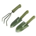 3 Pcs Garden Tools Set Trowel Transplanting Gardening Shovel Tools for Weeding Hand Tilling Rake Garden Set. 