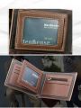 Men's Leather Wallet Photo Card Holder Fashion Pocket Wallet Purse High Quality Purse. 