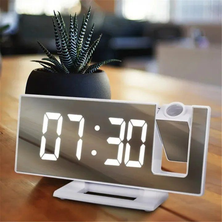 Digital%20Alarm%20Clock%20with%20180%C2%B0%20Rotating%20Projector%20-%20LED%20Large%20Mirror%20Display,%20High%20Quality%20-%20Image%202