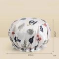Waterproof Shower Cap for Girls Hair Bathing Cap Reusable Kitchen Hair Cover Oil Proof Dry Hair Treatment Cap. 