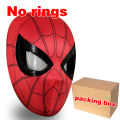 Spiderman Mask Eyes Movable Remote Control Peter Parker Spiderman toys children  Halloween Cosplay Costume Mask Christmas Gifts. 