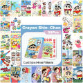 50/55Pcs Anime Crayon Shin-Chan Lemo Cards Cartoon Laser Collection Cards Kids Girls Birthday Gifts Toys. 