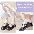 Girls socks, Ruffles Ankle Socks Transparent Silk- 5 Pack Thin Lace Mesh Sheer socks for Toddler Girls(3-16 Years). 