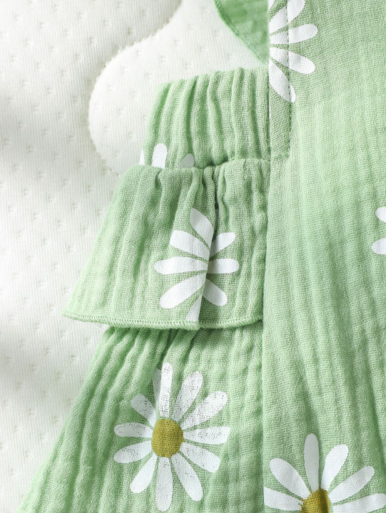 Baby's%20%20Lovely%20Cute%20Girls%20Summer%20Sleeveless%20Printing%20Daisy%20%20Japan&Korean%20Jumpsuits%20-%20Image%205