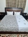 Bed Sheet, Designer Bed Sheet, King Size Applique Work Bed Sheet by SBM.HomeGoods. 