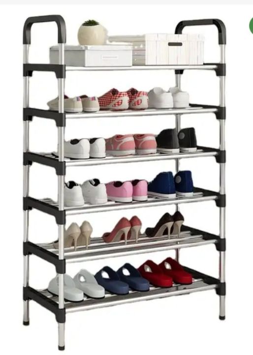Steel Racks Daraz SHOE RACK, PREMIUM STIANLESS STEEL RACK, 6 LAYER SHOE RACK | Daraz.lk