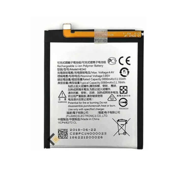 HE342 / HE461 ORIGINAL BATTERY FOR NOKIA 5.1 / 5.1 PLUS / 6.1 PLUS / 7.1 , 3060MAH