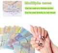 Nail Art Sticker Stencil Stickers 12 Design 2 Sheets vinyls Decal Reusable DIY Hollow for Nail Art. 