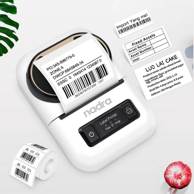Label Printer All-In-One Portable POS Pocket Thermal Bluetooth Mobile Printer 58mm For Labeling Tag Name Price Barcode Label Maker,PT-260