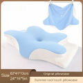 Memory Foam Pillowcase Cervical Pillowcase Pillow Protector Bedding Pillow Cases Cover Cooling Fabric Portable Home Summer .
